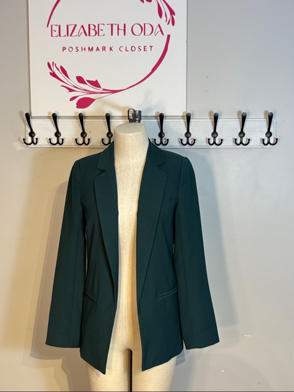 Ever New Forest Green Tailored Blazer NWT Size 2